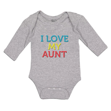 Long Sleeve Bodysuit Baby I Love My Aunt Boy & Girl Clothes Cotton