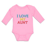 Long Sleeve Bodysuit Baby I Love My Aunt Boy & Girl Clothes Cotton