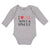 Long Sleeve Bodysuit Baby I Love My Aunts & Uncle with Heart Boy & Girl Clothes