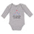 Long Sleeve Bodysuit Baby My Auntie Loves Me! with Cute Elephants Playing Cotton