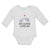 Long Sleeve Bodysuit Baby My Auntie Loves Me! with Cute Elephants Playing Cotton
