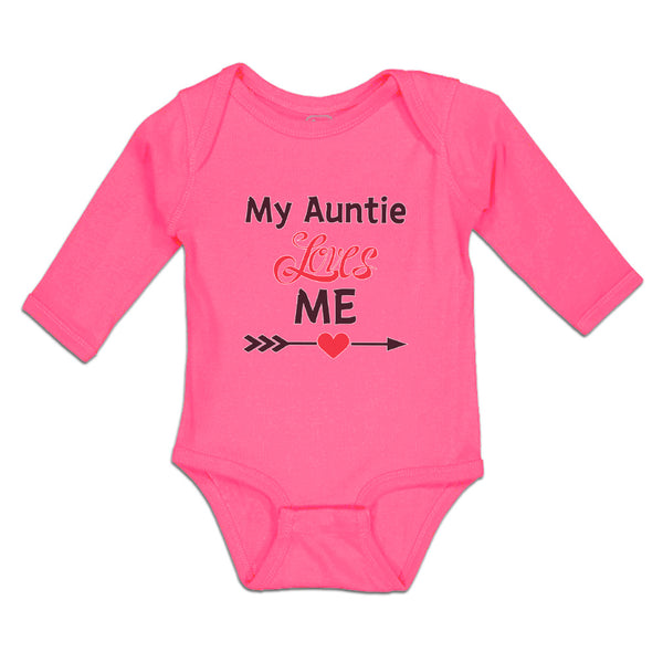 Long Sleeve Bodysuit Baby My Auntie Loves Me! Boy & Girl Clothes Cotton