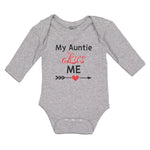 Long Sleeve Bodysuit Baby My Auntie Loves Me! Boy & Girl Clothes Cotton