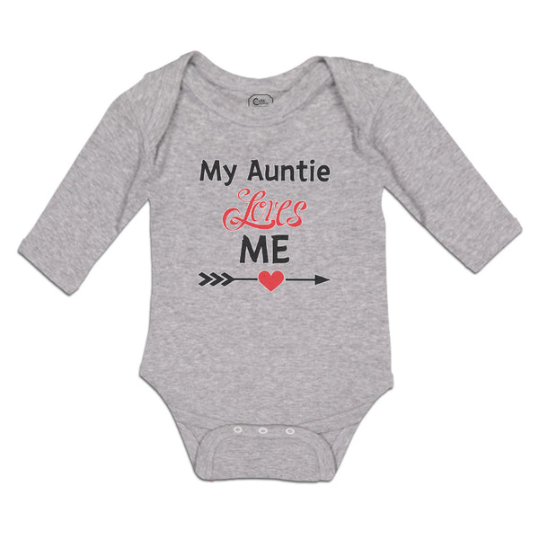 Long Sleeve Bodysuit Baby My Auntie Loves Me! Boy & Girl Clothes Cotton