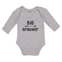 Long Sleeve Bodysuit Baby Big Brother with Love Arrow Heart Pointed Cotton - Cute Rascals