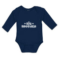 Long Sleeve Bodysuit Baby Big Brother with Cute Little Hearts Boy & Girl Clothes
