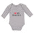Long Sleeve Bodysuit Baby I Love My Brother with Man's Facial Mustache Cotton