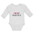 Long Sleeve Bodysuit Baby I Love My Brother with Man's Facial Mustache Cotton