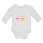 Mama's Bestie with Pink Heart Outline