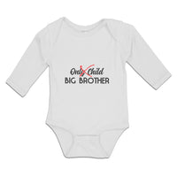 Long Sleeve Bodysuit Baby Only Child Big Brother Boy & Girl Clothes Cotton