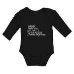Long Sleeve Bodysuit Baby Daddy Knows A Lot, but Grandpa Knows Everything! - Cute Rascals