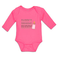 Long Sleeve Bodysuit Baby Daddy's Drinking Buddy Boy & Girl Clothes Cotton - Cute Rascals