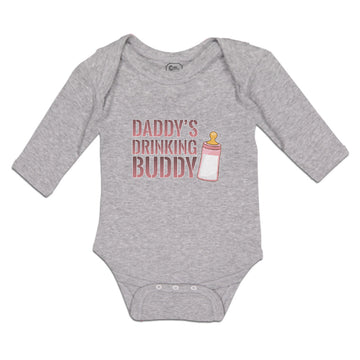 Long Sleeve Bodysuit Baby Daddy's Drinking Buddy Boy & Girl Clothes Cotton