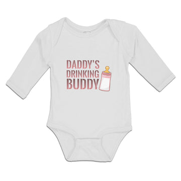 Long Sleeve Bodysuit Baby Daddy's Drinking Buddy Boy & Girl Clothes Cotton