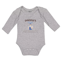 Long Sleeve Bodysuit Baby Daddy's Little Mechanic Boy & Girl Clothes Cotton - Cute Rascals