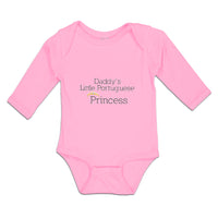 Long Sleeve Bodysuit Baby Daddy's Little Portuguese Princess Boy & Girl Clothes - Cute Rascals