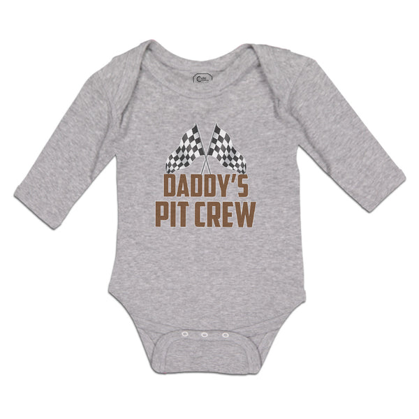 Long Sleeve Bodysuit Baby Daddy's Pit Crew Boy & Girl Clothes Cotton - Cute Rascals