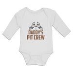 Long Sleeve Bodysuit Baby Daddy's Pit Crew Boy & Girl Clothes Cotton - Cute Rascals