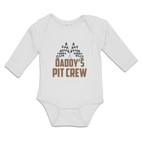 Long Sleeve Bodysuit Baby Daddy's Pit Crew Boy & Girl Clothes Cotton - Cute Rascals