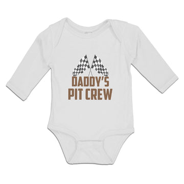 Long Sleeve Bodysuit Baby Daddy's Pit Crew Boy & Girl Clothes Cotton