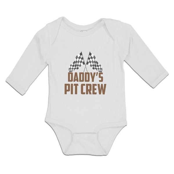 Long Sleeve Bodysuit Baby Daddy's Pit Crew Boy & Girl Clothes Cotton - Cute Rascals