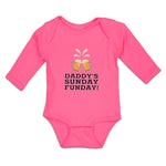 Long Sleeve Bodysuit Baby Daddy's Sunday Funday! Boy & Girl Clothes Cotton - Cute Rascals