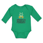 Long Sleeve Bodysuit Baby Daddy's Sunday Funday! Boy & Girl Clothes Cotton - Cute Rascals