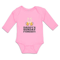 Long Sleeve Bodysuit Baby Daddy's Sunday Funday! Boy & Girl Clothes Cotton - Cute Rascals
