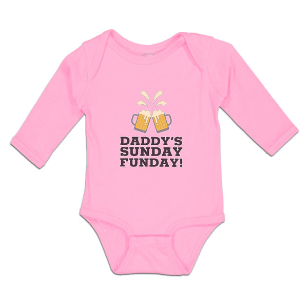 Long Sleeve Bodysuit Baby Daddy's Sunday Funday! Boy & Girl Clothes Cotton - Cute Rascals