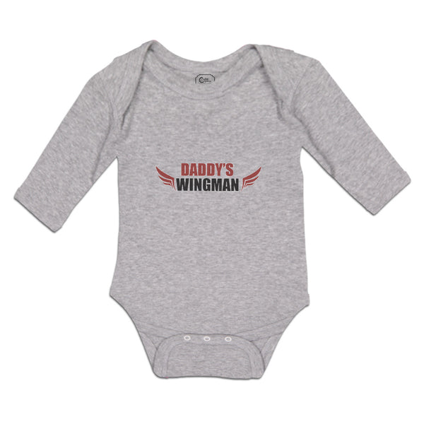 Long Sleeve Bodysuit Baby Daddy's Wingman Boy & Girl Clothes Cotton - Cute Rascals