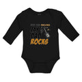 Long Sleeve Bodysuit Baby For The Record My Dad Rocks Boy & Girl Clothes Cotton