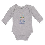 Long Sleeve Bodysuit Baby Happy Birthday to My Daddy Boy & Girl Clothes Cotton - Cute Rascals