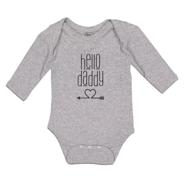 Long Sleeve Bodysuit Baby Hello Daddy Boy & Girl Clothes Cotton