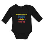 Long Sleeve Bodysuit Baby He's Not Just My Daddy He's My Hero Boy & Girl Clothes - Cute Rascals