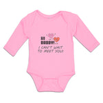 Long Sleeve Bodysuit Baby Hi Daddy! I Can'T Wait to You! Boy & Girl Clothes - Cute Rascals
