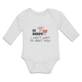Long Sleeve Bodysuit Baby Hi Daddy! I Can'T Wait to You! Boy & Girl Clothes