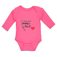 Long Sleeve Bodysuit Baby I Hooked Daddy's Heart Boy & Girl Clothes Cotton