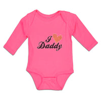 Long Sleeve Bodysuit Baby I Love Daddy Boy & Girl Clothes Cotton