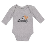 Long Sleeve Bodysuit Baby I Love Daddy Boy & Girl Clothes Cotton