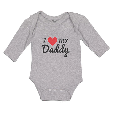 Long Sleeve Bodysuit Baby I Love My Daddy Boy & Girl Clothes Cotton
