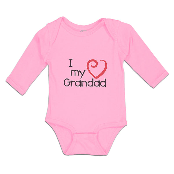 Long Sleeve Bodysuit Baby I Love My Grandad Boy & Girl Clothes Cotton