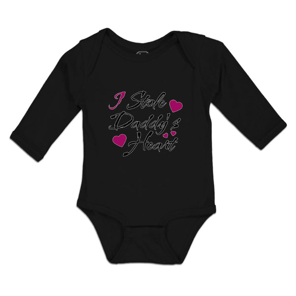 Long Sleeve Bodysuit Baby I Stole Daddy's Heart Boy & Girl Clothes Cotton