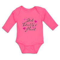 Long Sleeve Bodysuit Baby I Stole Daddy's Heart Boy & Girl Clothes Cotton