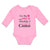 Long Sleeve Bodysuit Baby I'M The Pink in My Daddy's World of Camo Cotton