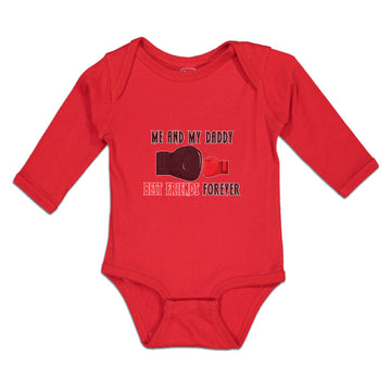 Long Sleeve Bodysuit Baby Me and My Daddy Best Friends Forever Cotton