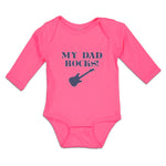 Long Sleeve Bodysuit Baby My Dad Rocks Boy & Girl Clothes Cotton