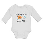 Long Sleeve Bodysuit Baby My Daddy Loves Me Boy & Girl Clothes Cotton