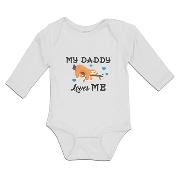 Long Sleeve Bodysuit Baby My Daddy Loves Me Boy & Girl Clothes Cotton