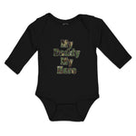 Long Sleeve Bodysuit Baby My Daddy My Hero Boy & Girl Clothes Cotton
