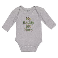 Long Sleeve Bodysuit Baby My Daddy My Hero Boy & Girl Clothes Cotton